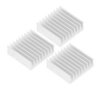Fafeicy Set di Radiatori di Raffreddamento Anodizzato da 8 Pezzi in Alluminio Dissipatore di Calore 50x50x17mm con Dimensioni Compatte e Leggere per Modulo di Alimentazione Chip CPU (Con supporto