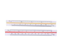 Fafeicy Set di Righelli Architettonici 2pcs, Righello della Scala di Ingegneria in Plastica da 12,5 Cm, Strumenti Tascabili di Redazione Mini per Ingegneri e Studenti di Architetti