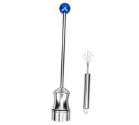 Fafeicy Set di Strumenti per Piercing Al Cocco in Acciaio Inossidabile e Raschietto per Carne, Pratico Apri Foro per Giovani Noci di Cocco Verdi con Impugnatura Comoda, Ideale per L'uso