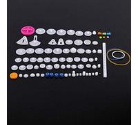 Fafeicy Set Ingranaggi in Plastica Ingranaggi Motore Elettrico 12V Kit Viti Senza Fine per Puleggia Ingranaggi per Corona Parti Giocattoli per Robot Giocattolo(The Essence of 85 Kinds of Gear Pack)
