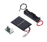 Fafeicy Set Pannello di Controllo Luce Solare Ad Alta Efficienza di Guida, Materiale PCB, Protezione da Scarica, con 2 Pannelli Solari, 2 Schede di Controllo Luce, Slot Batteria, Scatole di