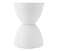 Fafeicy Sgabello a Forma di Clessidra, Tavolino in Plastica Moderno e Alla Moda per il delle Scarpe, per la Casa Dal Fascino Minimalista, Salvaspazio e Adatto Ai Bambini (WHITE)