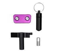 Fafeicy Strumento di Blocco Porta OBD2 Protezione Antifurto per Interfaccia Diagnostica del Veicolo Viola, Serratura in Metallo Solido con Chiave di Sblocco Dedicata