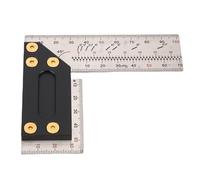 Fafeicy Strumento di Layout Ad Angolo Retto in Acciaio Inossidabile Resistente Al Righello Quadrato in Legno per attività Dettagliate 3,9 Pollici