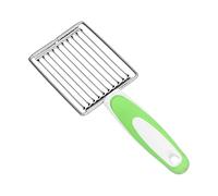 Fafeicy Strumento per Affettare Carne con Manico, Taglierina di Sicurezza per Prosciutto, Gadget per Pomodoro, Frutta Verdura per L'uso Quotidiano (GREEN)