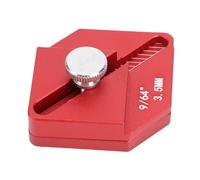 Fafeicy Strumento per Rifinitura di Carpenteria, Righello di Misurazione in Alluminio Anodizzato Lavorato a CNC per la Lavorazione del Legno, con Distanza Regolabile per Installazione