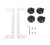 Fafeicy Supporto a Ventosa, Design a Doppio Slot per Ricevitore di Segnale Portatile Mobile con Struttura Stabile in Acciaio ABS, per Tettuccio Apribile del Parabrezza Dell'auto