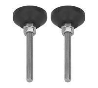 Fafeicy Supporto di Livellamento Girevole 2 Pezzi Piedini Scorrevoli per Mobili Regolabili in Altezza con capacità di Carico di 10 Kg Base Rotonda per Macchine Utensili Mobili per Ufficio e Casa