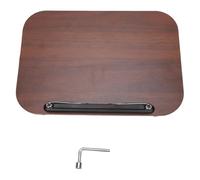 Fafeicy Supporto per Libri da Tavolo con Base Girevole, Supporto da Lettura Regolabile con Pannello in Legno Pieghevole per Riporre Laptop da Scrivania per Libri di di (scuro)