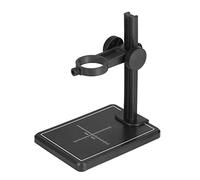 Fafeicy Supporto per Supporto per Microscopio Staffa di Universale con Morsetto Arrotondato Regolabile da 1,26" Verso L'alto Base da 6,5" con Scala per Lente D'ingrandimento per