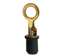 Fafeicy Tappo di Scarico per Barca da 4 Pezzi Tappo per Pozzetto per Vasca da Bagno in Ottone con Chiusura a Scatto in Ottone di Grado Marino per Barca da Pesca Gommone per Yacht, (19 mm)