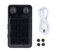 Fafeicy Tastiera Meccanica con Interruttore Blu con Luce RGB Doppie Manopole Tipo C Tastiera Wireless BT 2.4G per Mini Tastiera di Controllo Industriale per Ufficio Gioco