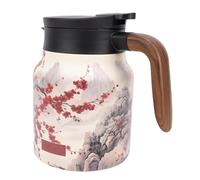 Fafeicy Teiera Coibentata, Caffettiera Sottovuoto in Acciaio Inossidabile da 1000 Ml con Macchina per il tè Incorporata e Coperchio a Tenuta Stagna, per caffè, tè, Latte, Succo, Acqua (stile)