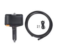 Fafeicy Telecamera per Endoscopio a Tripla Lente, Sonda Rimovibile 16,4 Piedi con Display a Schermo Diviso, Telecamera per Ispezione Industriale Impermeabile IP67 per Sistemi HVAC Automobilistici