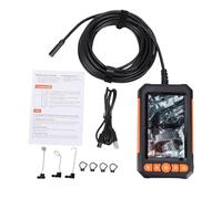 Fafeicy Telecamera per Endoscopio Schermo da 4,3 Pollici 1080P HD 8 Luci LED IP67 Impermeabile con Cavo da 5 M Obiettivo da 8 Mm per Ispezione Auto Controllo Meccanico