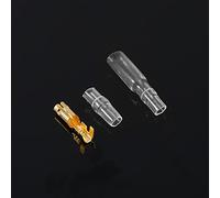 Fafeicy Terminali a Doppia Crimpatura, Connettori Terminali in Filo di Ottone, Kit Connettore Rapido da 120 Pezzi Terminale Maschio e Femmina con Coperchio Isolante, Batteria per Autoveicoli, per