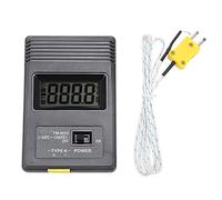 Fafeicy Termometro a Termocoppia Tipo K, Display LCD Rilevatore di Temperatura Digitale Ad Alta Precisione con Sonda per Gas Liquidi Alimentari Industriali Semisolidi