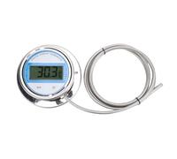 Fafeicy Termometro Digitale, Misuratore di Temperatura in Acciaio Inossidabile con Sonda da 2 M e Filettatura M27x2, per Tubi di Stufe da Cucina Industriali