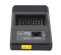 Fafeicy Termometro LCD, Tester di Temperatura Rilevatore Termocoppia Digitale Tipo K Display di Livello Industriale Resistente Al Calore Acciaio Gas Liquido Compatto Leggero Facile da Trasportare