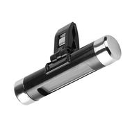 Fafeicy Termometro per Auto con Orologio Digitale, Orologio Retroilluminato in Acciaio Inossidabile, Ora e Temperatura Precise per Viaggi Confortevoli (sfondo bianco)