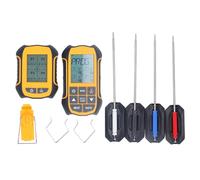 Fafeicy Termometro per Barbecue Digitale, Strumento Cucina con Sonda Wireless con Display di Retroilluminazione, Misurazione Accurata della Temperatura per Chef Domestici e Amanti