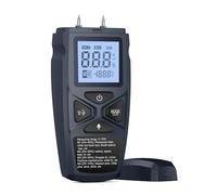 Fafeicy Termometro per Misuratore di umidità del Legno per Diversi di Legno. Conservazione dei Dati Ad Alta Precisione e Risposta Rapida per Falegnami e Falegnami (BLACK)