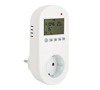 Fafeicy Termostato a Spina da 16 A Regolatore di Temperatura per Riscaldamento Elettrico Programmabile EU 230V 135x67x75mm Presa per Termostato