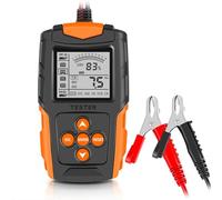 Fafeicy Testatore Batteria Auto 12V/24V, Analizzatore Digitale Batteria con | Alloggiamento in ABS, Supporta Batterie Al Piombo-acido, EFB, AGM, Protezione da Inversione di polarità, Dimensioni