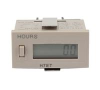 Fafeicy Totalizzatore Contatore Digitale H7ET-BVM, Display LCD a 6 Cifre, Mini Timer Elettrico per il Monitoraggio del Tempo Accumulato, Adatto per il Monitoraggio del Traffico dei Clienti (0,0 ore)