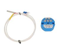 Fafeicy Trasmettitore di Temperatura PT100 SBWZ, DC24V, Uscita 0-10V, Range -50~400°C, Precisione 0,2%, con Termocoppia 1M