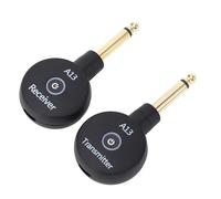 Fafeicy Trasmettitore e Ricevitore per Chitarra, Ricaricabile, 2,4 GHz, Portata 100 Piedi, per Strumenti Elettrici e Musicisti