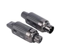 Fafeicy Trasmettitore e Ricevitore XLR Wireless a 7 per Microfoni Dinamici Configurazione Altoparlanti PA