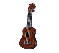 Fafeicy Ukulele Mini 4 Stringhe Chitarra con Corde di Nylon Morbide (BROWN) | Strumento Musicale Educativo, Materiale PP Durevole, Sicuro per il Gioco Interno Ed Esterno, Supporta il Ritmo precoce.
