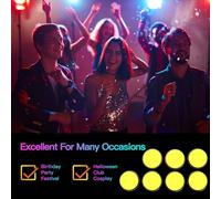Fafeicy UV Blacklight Neon Fluorescenza Fluorescenza Vendi e Corpi Colori Hypoallergen Safe per Adulti Halloween Party Club per Festival 30g Blue (YELLOW)