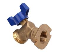 Fafeicy Valvola a Sfera a un Quarto di in Ottone, Filettatura Femmina G1/2 Pollici X Maschio G3/4 Pollici, con Meccanismo di Valvola a Sfera, per Chiusura Acqua del Bagno e della