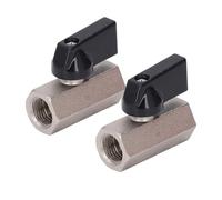 Fafeicy Valvola a Sfera G1/2, Valvola dell'acqua con Rotazione a 90° Doppia Filettatura Femmina in Ottone per Impianti Idraulici, Design Ermetico con Elevata capacità di Tenuta per Uso Domestico e