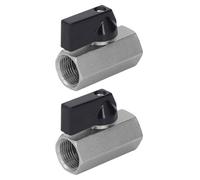 Fafeicy Valvola a Sfera in Ottone Valvola di Intercettazione Filettatura G3/8 con Maniglia Rimovibile Finitura Elettrolitica Sabbiata per Gasdotto