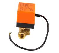 Fafeicy Valvola a Sfera Motorizzata, Controllo DN15 G1/2 in Ottone a 3 Fili 2, ABS Ignifugo, per Condizionatore d'aria, Valvole a Sfera Industriali, Utilizzate Principalmente per Fan Coil e Sistemi