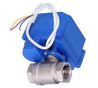 Fafeicy Valvola a Sfera Motorizzata, Mini Elettrovalvola, DN15, 12V DC, per