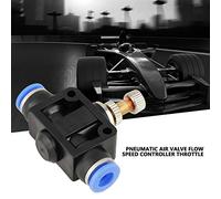 Fafeicy Valvola di Controllo del Flusso d'aria Pneumatica Controller Regolabile a Collegamento Rapido 6 Mm per Apparecchiature di Automazione Ad Alte Pressioni per Utensili Pneumatici