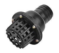 Fafeicy Valvola di Fondo Della Pompa Dell'Acqua, Valvola di Ritegno Piatta a Bassa Pressione in PVC Nero, per Macchina a Fluido(2")