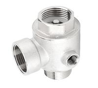 Fafeicy Valvola di Non Ritorno DN25, Valvola di Ritegno Caricata a Molla in Ottone per Liquidi e Sistemi Pneumatici, Accessorio Filettatura Maschio Femmina a 5 Vie