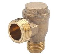 Fafeicy Valvola di Ritegno in Ottone Valvola Non di Ritorno a 2 Vie per Compressori D'aria Sistemi Idraulici Pneumatici
