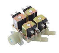 Fafeicy Valvola di Solenoide Elettrica 12V CC, Normalmente Chiusa 1 in 4 Valvola di Scarico Dell'acqua in Ottone DN20 G3/4 in Plastica, per il Controllo del Liquido di Irrigazione