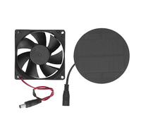 Fafeicy Ventola di Ventilazione per Pollaio, Ventola di Scarico Solare, Tecnologia Stampata in un Unico Pezzo, Ventola di Ventilazione Solare Leggera, per Cani, Ventole di Raffreddamento