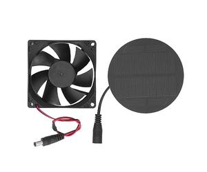 Fafeicy Ventola Solare per Pollaio e Cucce Animali, Ventilatore Portatile con Pannelli Silicio Monocristallino ABS Leggera per Cani Gatti Pollaio Cuccia Animale