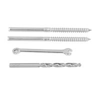 Fafeicy Vite a Testa Svasata Acciaio Inox 316 Kit Ferramenta per Cavi