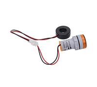 Fafeicy Voltmetro Digitale Rotondo Misuratore di Corrente, Luce Integrata Leggera 2 in 1, Misura da 60 A 500 V e da 0 A 100 A, Adatto per Elettricisti e Progetti Fai da Te (YELLOW)