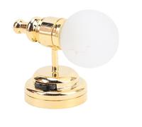 Fafeims 1:12 Lampada da Parete delle Bambole, Mini Luce a Parete a LED con Sfumatura a Sfera Smerigliata e Interruttore Off, Batteria CR1632 3V Alimentato per la Batteria per la Cucina