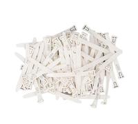 Fafeims 100 Bande di Gambe di Pollo Versatili Numerate, Facile Identificazione, Design Intuitivo, Valore della quantità di Massa per Polli Anatre Geese Piccioni, Buon Materiale, Adatto per (White)